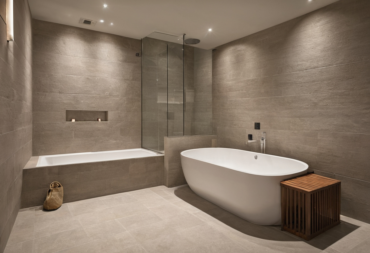 A luxury wet room should be planned from water movement before finishes are selected planning detail for High-End Bathroom Wet Room Planning: Drain Slope, Stone Slip Ratings, and