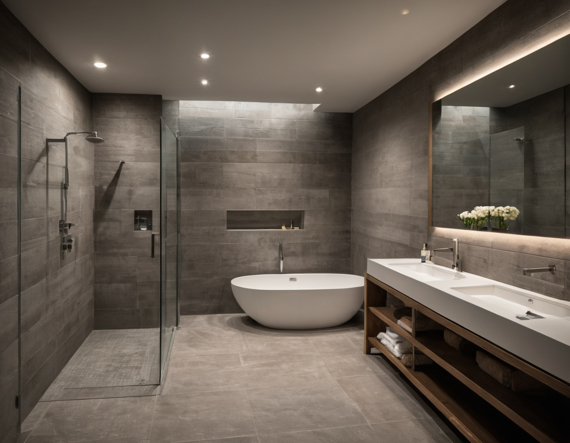 Luxury interior image showing What must be surveyed before redesigning an existing bathroom