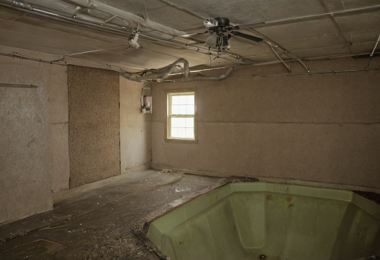 The containment drawing should mark the clean side, work side, transition point, debris route, exhaust location, and HVAC openings editorial visual